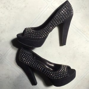 Candie’s peep toe platform stiletto heel
